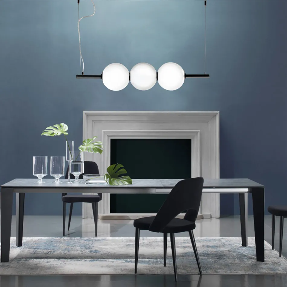 Handgeblazen Venetië Glazen Hanglamp 95 cm - Jupiter Viadurini