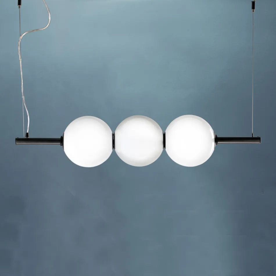 Handgeblazen Venetië Glazen Hanglamp 95 cm - Jupiter Viadurini