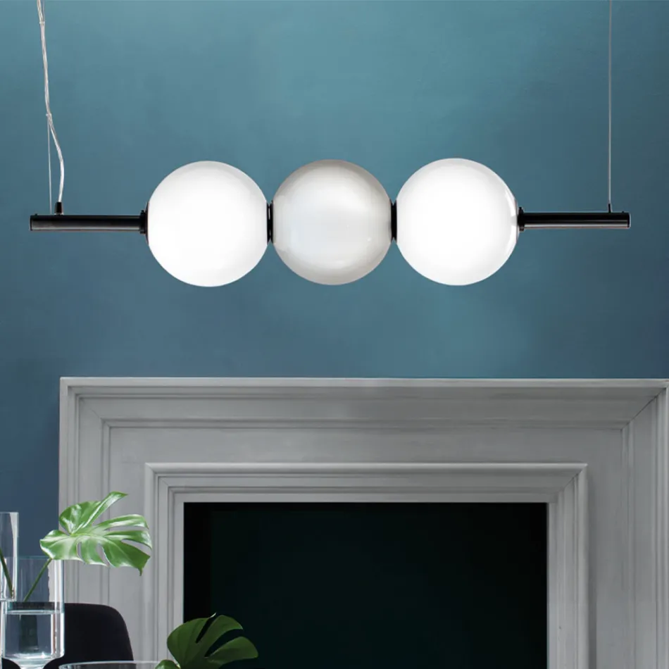 Handgeblazen Venetië Glazen Hanglamp 95 cm - Jupiter Viadurini