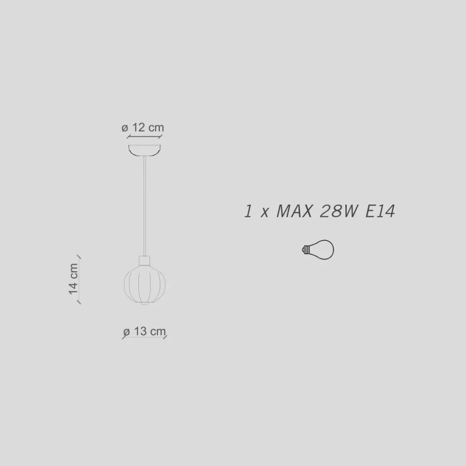 Glazen hanglamp in 2 verschillende afwerkingen Made in Italy - Afoxe Viadurini