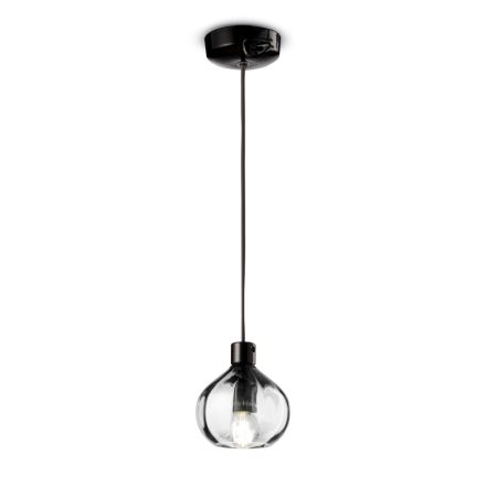 Glazen hanglamp in 2 verschillende afwerkingen Made in Italy - Afoxe Viadurini