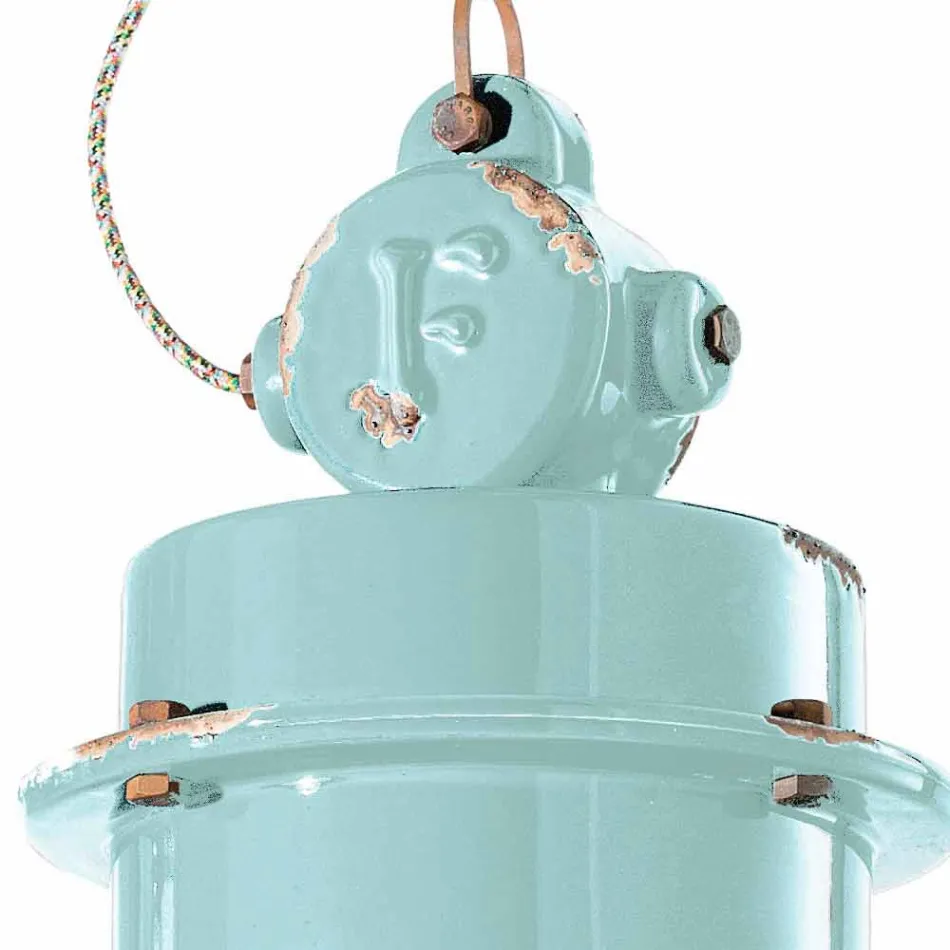 Industriële hanglamp vervaardigd ontwerp Katie Viadurini