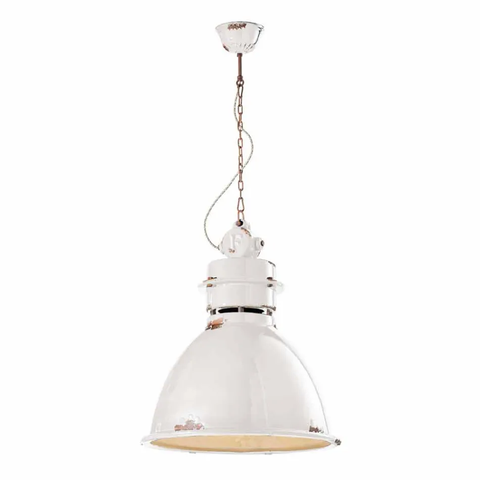 Industriële hanglamp vervaardigd ontwerp Katie Viadurini