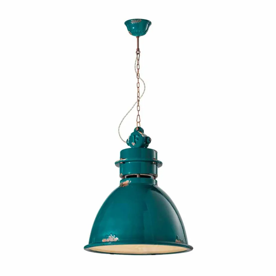 Industriële hanglamp vervaardigd ontwerp Katie Viadurini