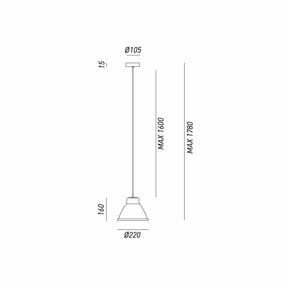 industriële wandlamp Iron loft Mini Il Fanale Viadurini