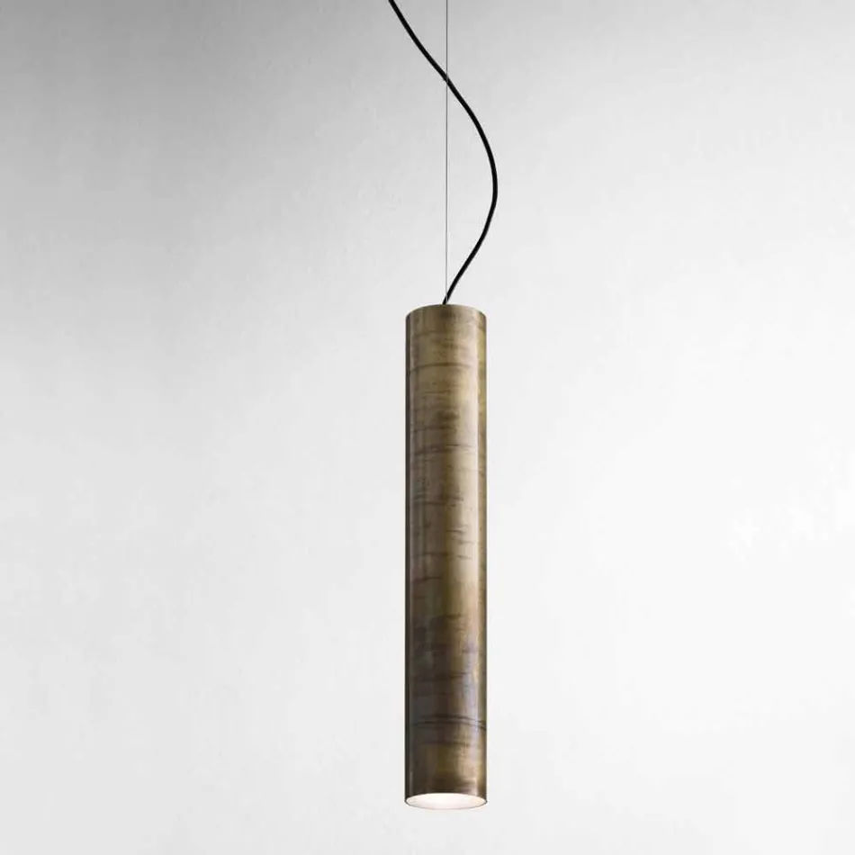 Industriële lamp suspensie Ø 10 cm zonnebloemen Il Fanale Viadurini