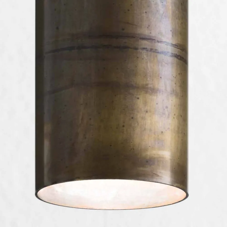 Industriële lamp suspensie Ø 10 cm zonnebloemen Il Fanale Viadurini