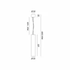 Industriële lamp suspensie Ø 10 cm zonnebloemen Il Fanale Viadurini