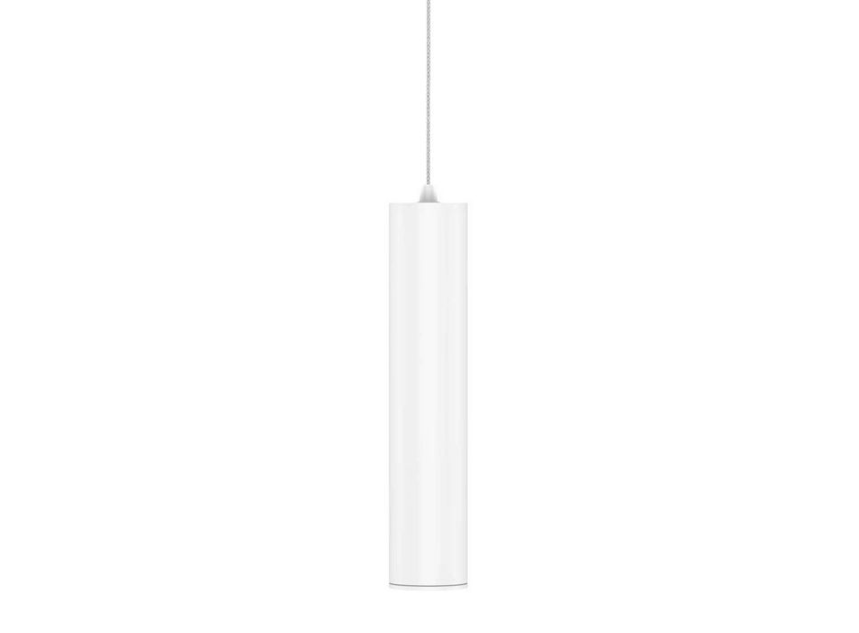 7W led-hanglamp in wit of mat zwart aluminium - Rebolla Viadurini