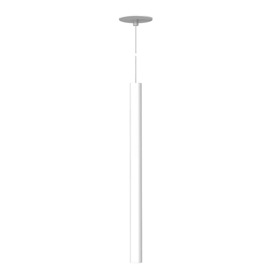 Led-inbouw-hanglamp in wit of zwart aluminium - Rebolla Viadurini
