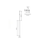 Led-inbouw-hanglamp in wit of zwart aluminium - Rebolla Viadurini