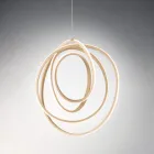 Grote of kleine LED-hanglamp in goudkleurig design - Point Viadurini