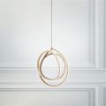 Grote of kleine LED-hanglamp in goudkleurig design - Point