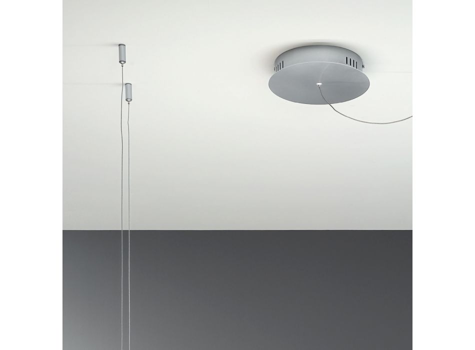 LED metalen hanglamp met siliconen diffusor - Libra Viadurini
