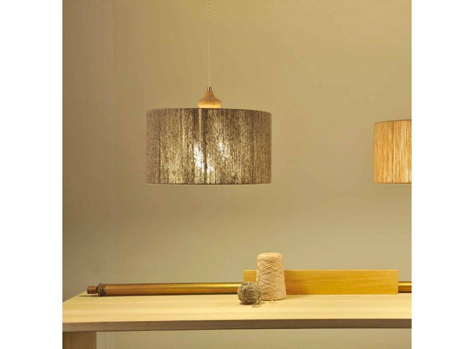 Moderne hanglamp met Bois houten element Viadurini