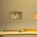 Moderne hanglamp met Bois houten element