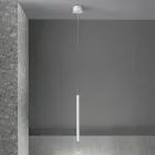 Moderne hanglamp met LED-licht in geverfd metaal - Lariks Viadurini