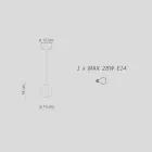 Moderne hanglamp van gekleurd keramiek Made in Italy - Afoxe Viadurini