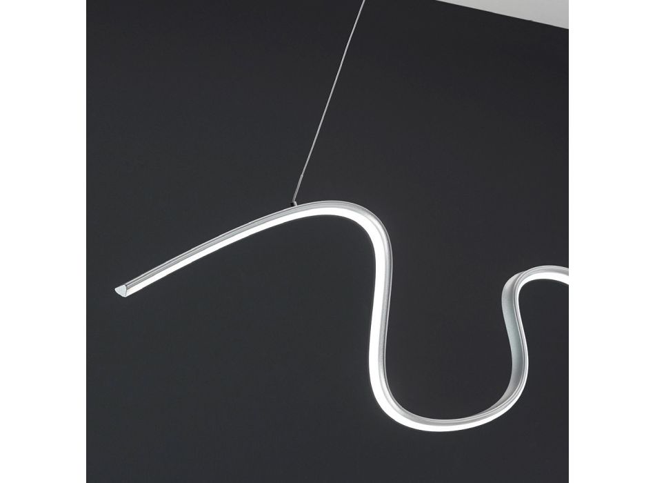 Moderne metalen hanglamp met LED-lichtbron - Steven Viadurini