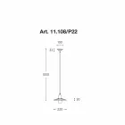 Hedendaagse hanglamp, Civetta Aldo Bernardi online Viadurini