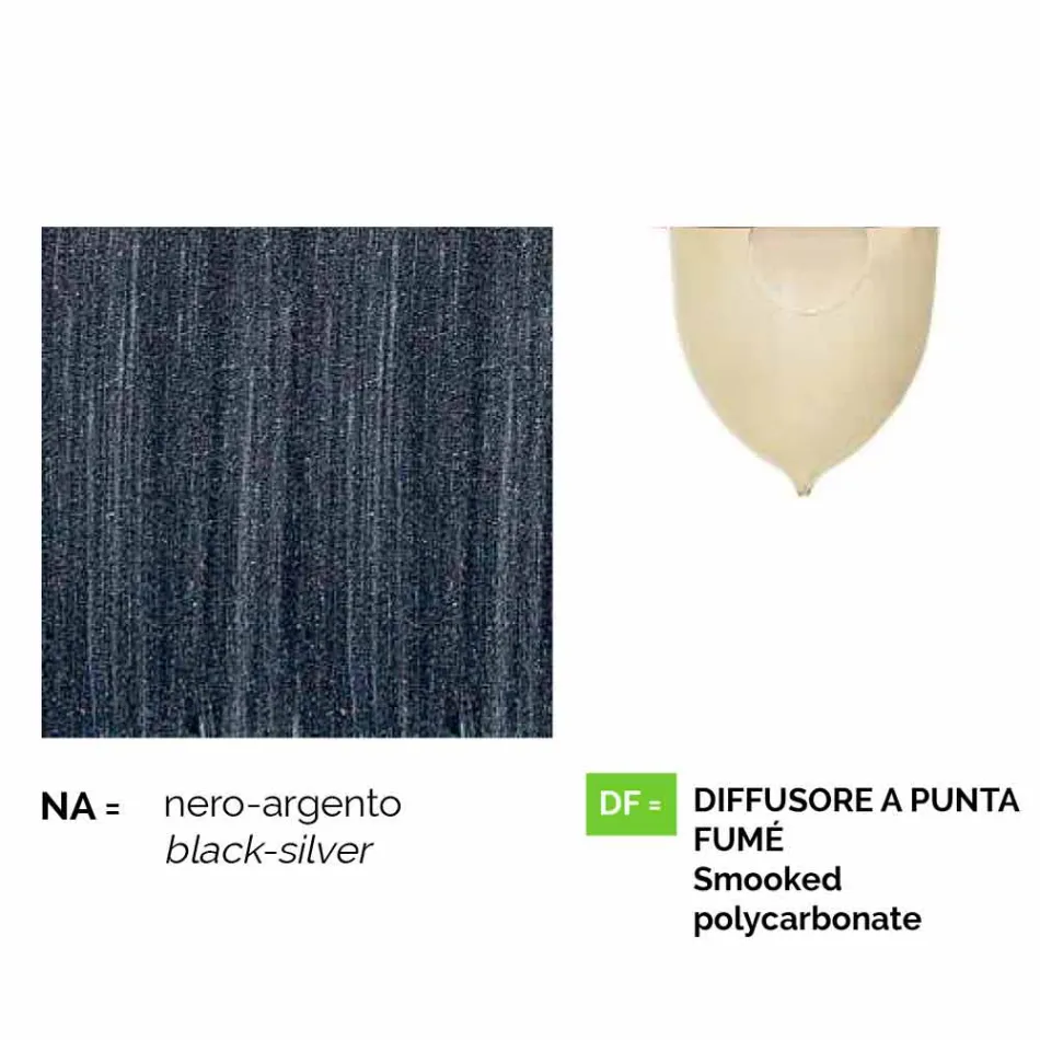 Buitenvering lamp in aluminium gemaakt in Italië, Anusca Viadurini