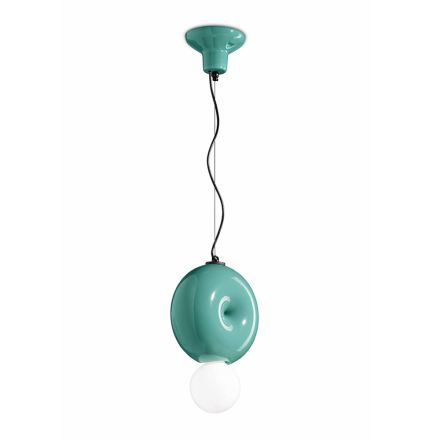 Ronde keramische hanglamp gemaakt in Italië - Bumbum Viadurini