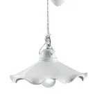 Ups en Down hanglamp in golvend glanzend keramiek - Belluno Viadurini