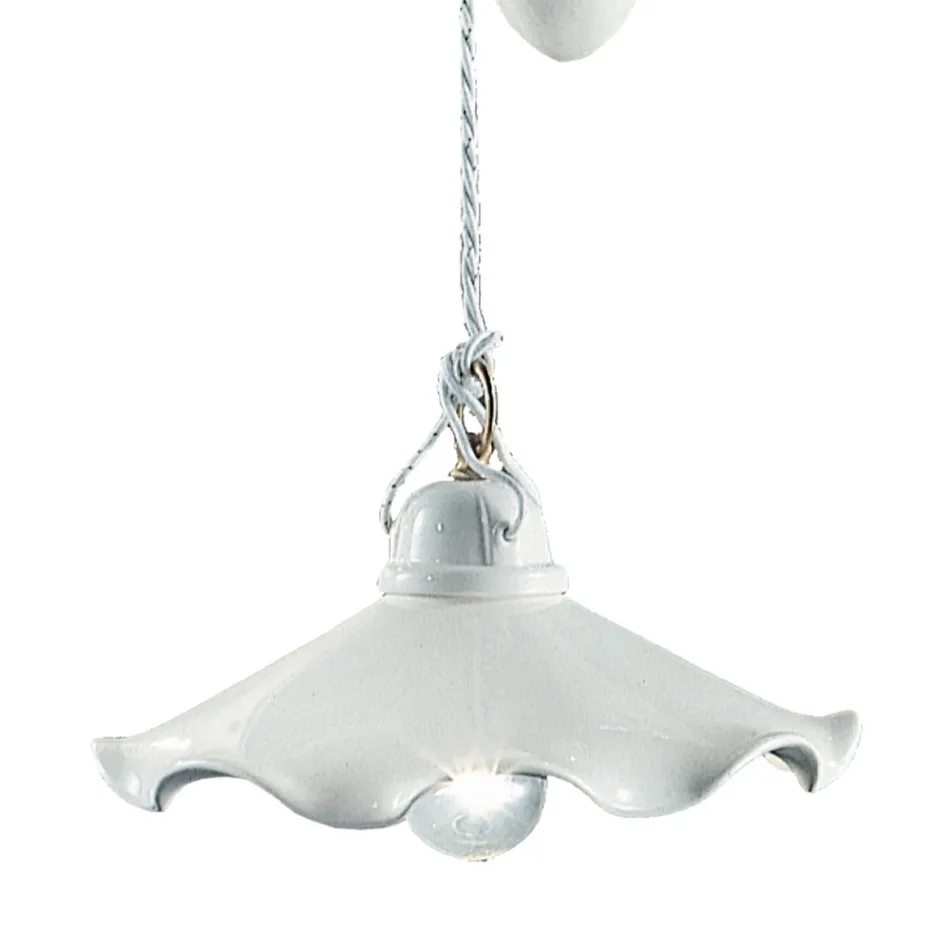 Ups en Down hanglamp in golvend glanzend keramiek - Belluno Viadurini