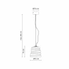 Woonkamer hanglamp in wit satijnglas 3 afmetingen - zacht Viadurini