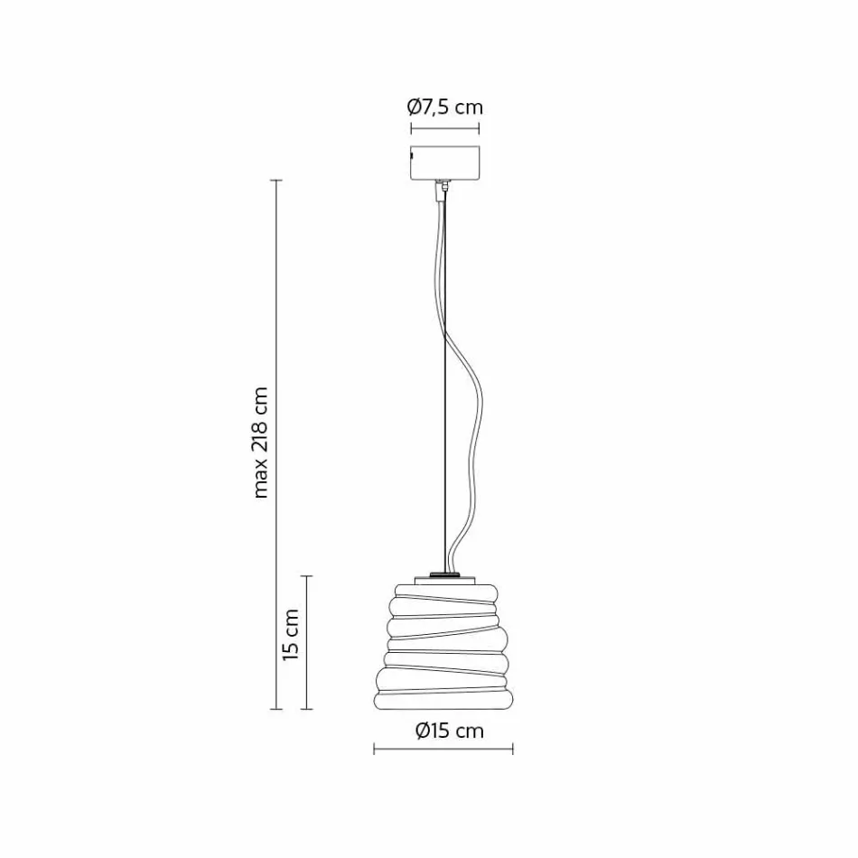 Woonkamer hanglamp in wit satijnglas 3 afmetingen - zacht Viadurini