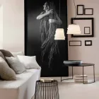 Woonkamer hanglamp in wit satijnglas 3 afmetingen - zacht Viadurini