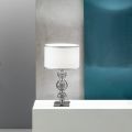 Klassieke tafellamp van Italiaans ambachtelijk glas en metaal - Memore