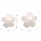 Tafellamp voor binnen of buiten Modern Design Gekleurde Bloem - Fiorestar Viadurini