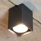 Ambachtelijke lamp in zwart ijzer met kubieke vorm Made in Italy - Cubino Viadurini