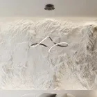 Handgemaakte lamp van glas en metaal, gemaakt in Italië, voor woonkamer en slaapkamer - Pictor Viadurini