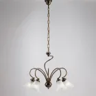 Handgemaakte lamp van glas en metaal voor stijlvolle ruimtes – Cometa Viadurini