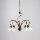 Handgemaakte lamp van glas en metaal voor stijlvolle ruimtes – Cometa Viadurini