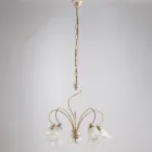 Handgemaakte lamp van glas en metaal voor stijlvolle ruimtes – Cometa Viadurini