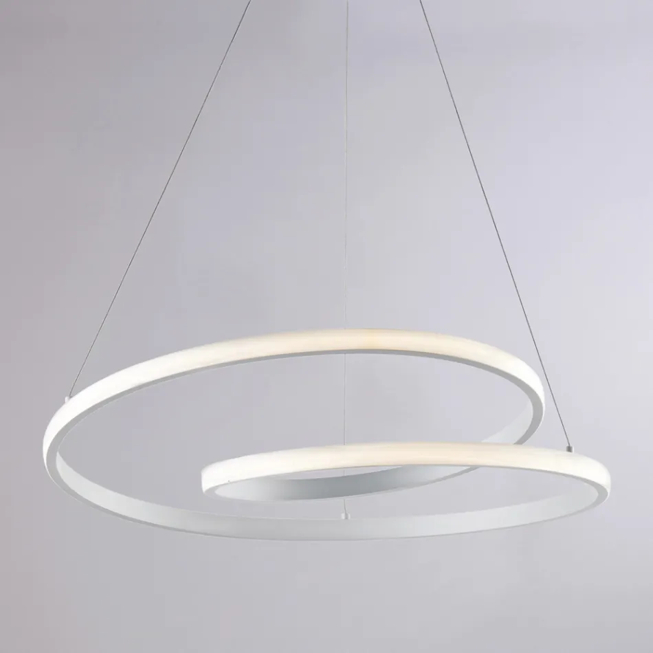 Handgemaakte lamp van glas en metaal voor elegante interieurs – Hubble Viadurini