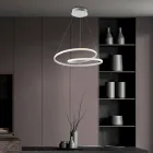 Handgemaakte lamp van glas en metaal voor elegante interieurs – Hubble Viadurini