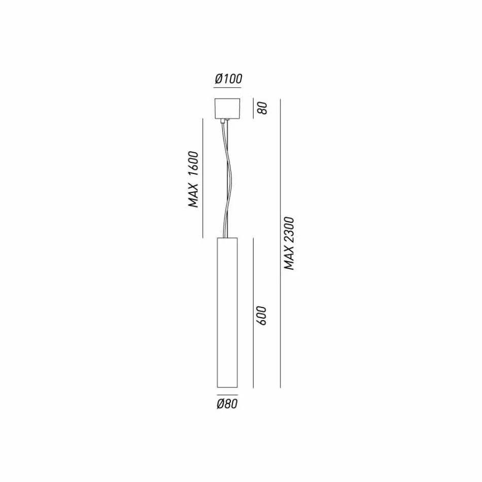 cilindrische lamp Ø8 zonnebloemen Il Fanale Viadurini