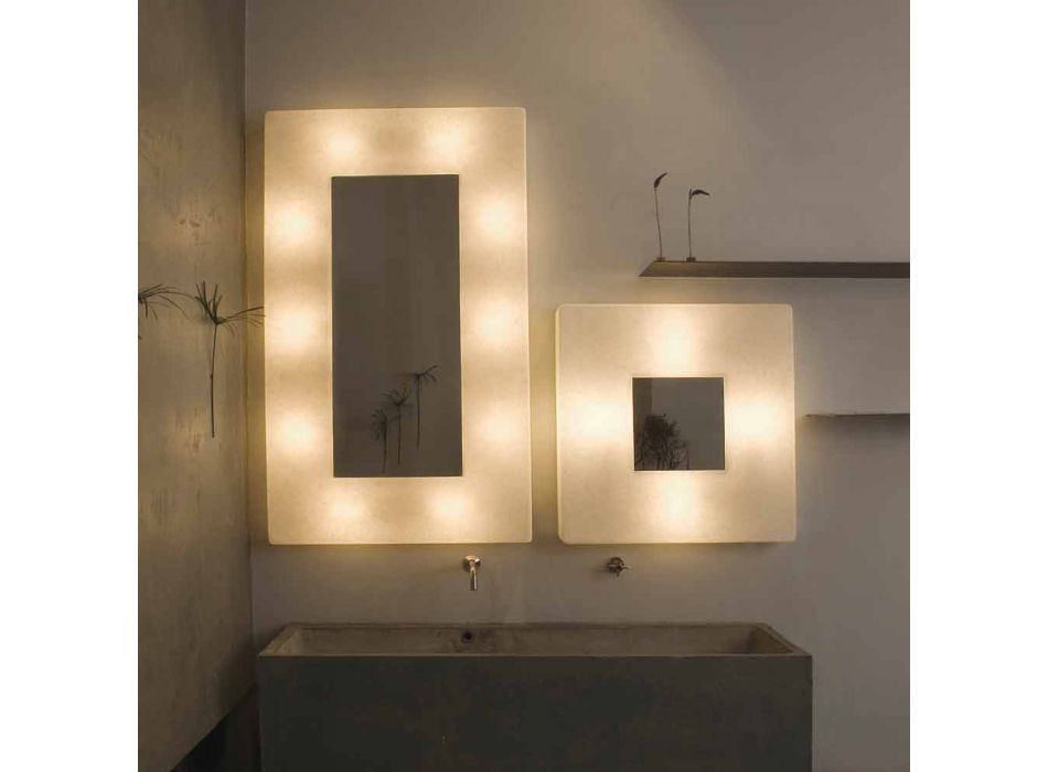 Design wandlamp met spiegel In-es.artdesign Ego in nebulite Viadurini