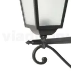 Lamp met gegoten aluminium en glazen structuur Made in Italy - Scintilla Viadurini