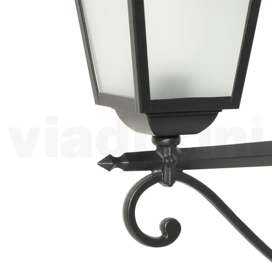 Lamp met gegoten aluminium en glazen structuur Made in Italy - Scintilla Viadurini