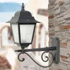 Lamp met gegoten aluminium en glazen structuur Made in Italy - Scintilla Viadurini