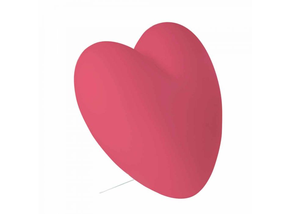 Gekleurde Slide Love tafellamp hart gemaakt in Italië Viadurini