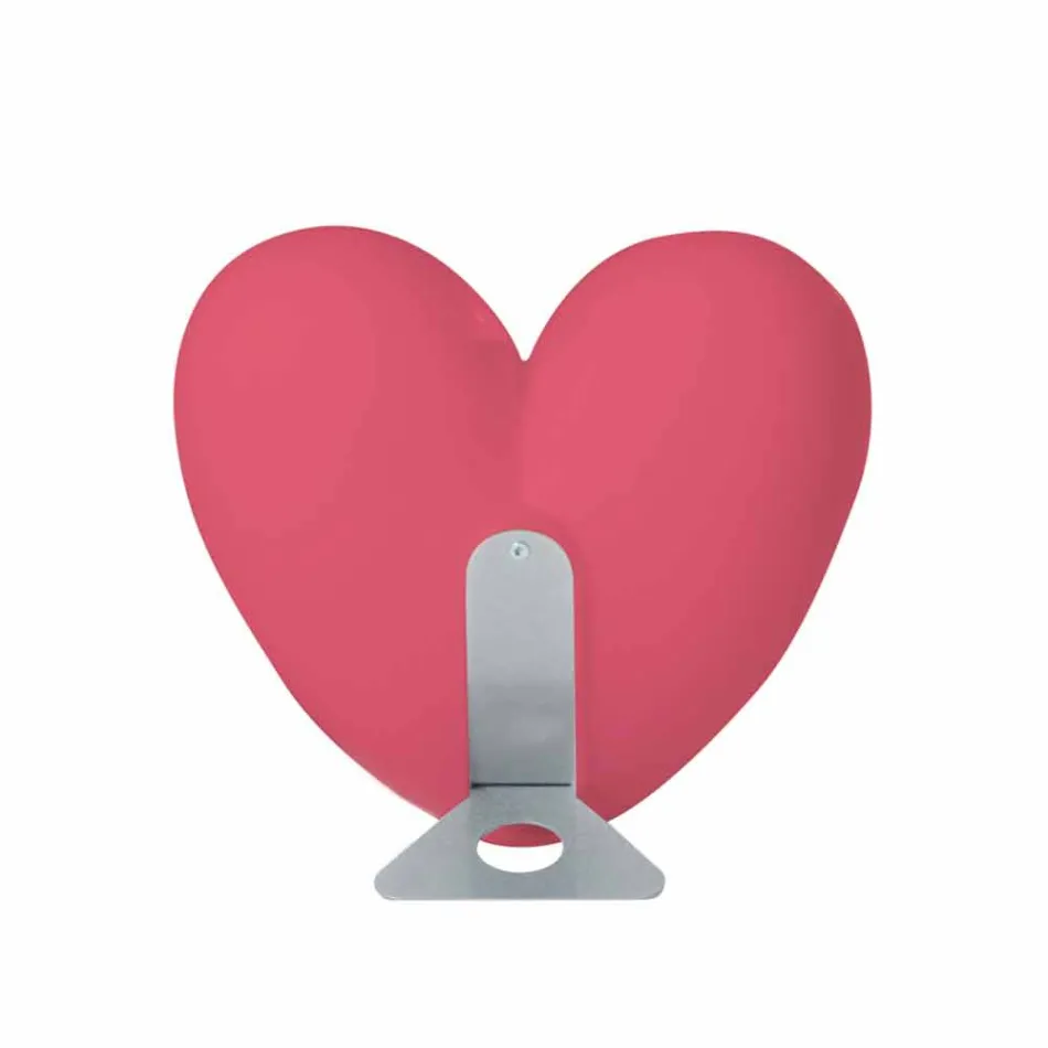 Gekleurde Slide Love tafellamp hart gemaakt in Italië Viadurini