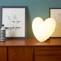 Gekleurde Slide Love tafellamp hart gemaakt in Italië