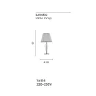 Klassieke handgemaakte glazen steunlamp Rigaton en metaal - Fievole Viadurini