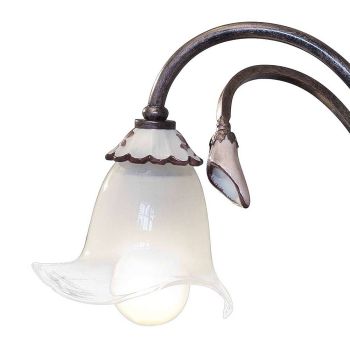 Artisan steunlamp in metaal, glas en keramiek - Vicenza
